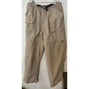 Lands End Men’s‎ Convertible Belted Hiking Pant L 36-38 Beige 30” Inseam
